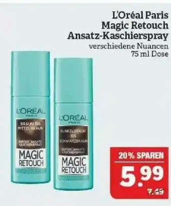 Marktkauf L'oréal Paris Magic Retouch Ansatz-kaschierspray Angebot