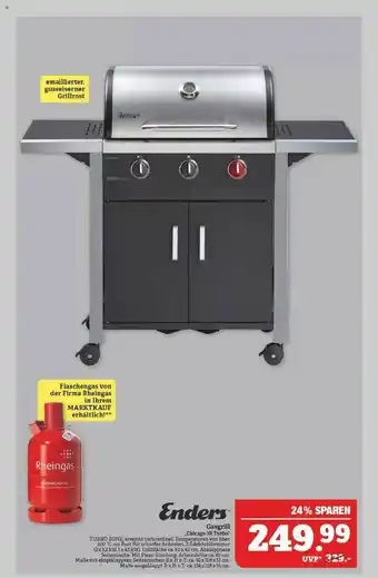 Marktkauf Enders Gasgrill „chicago 3r Turbo” Angebot