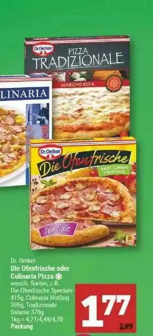 Marktkauf Dr Oetker Die Ofenfrische Oder Culinaria Pizza Angebot