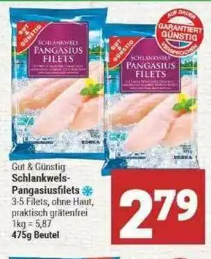 Marktkauf Gut & Günstig Schlankwels-pangasiusfilets Angebot