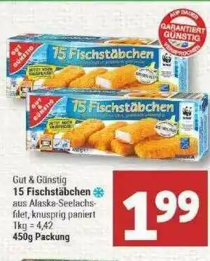 Marktkauf Gut & Günstig 15 Fischstäbchen Angebot