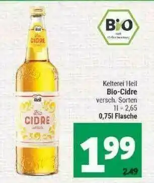 Marktkauf Kelterei Heil Bio-cidre Angebot