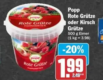 dodenhof Popp Rote Grutze o. Kirsch Grutze 500 g Angebot