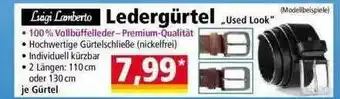 Norma Luigi Lamberto Ledergürtel Angebot