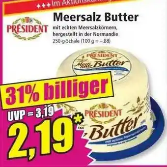 Norma Président Meersalz Butter Angebot