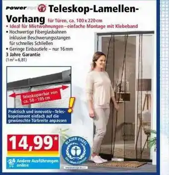 Norma Powertec Teleskop-lamellen-vorhang Angebot