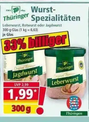 Norma Thüringer Wurst-spezialitäten Angebot