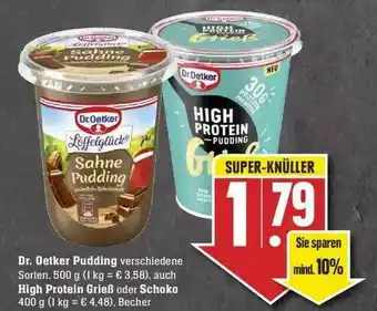 Edeka Dr. Oetker Pudding High Protein Grieß Oder Schoko Angebot