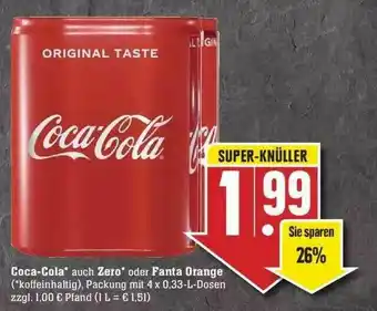 Edeka Coca-cola Auch Zero Oder Fanta Orange Angebot