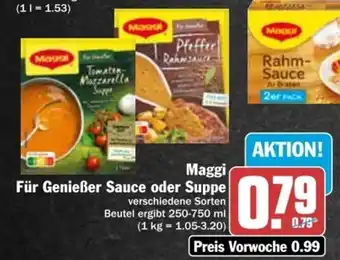 dodenhof Maggi Fur GenieBer Sauce o. Suppe 250-750ml Angebot