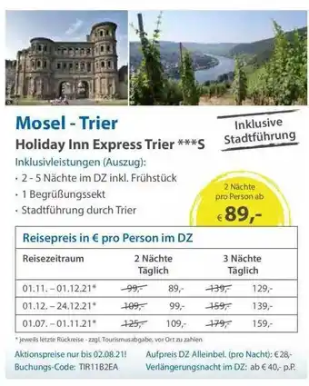 Edeka Mosel-trier Holiday Inn Express Trier Angebot