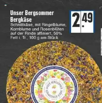 Edeka Unser Bergsommer Bergkäse Angebot