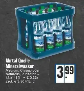 Edeka Ahrtal Quelle Mineralwasser Angebot