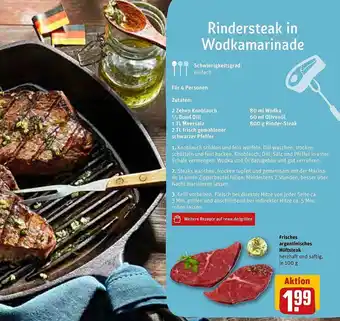 REWE Frisches argentinisches hüftsteak Angebot