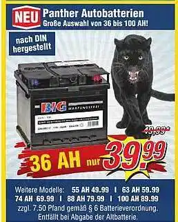 Wiglo Wunderland Panther autobatterien Angebot