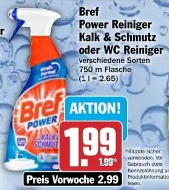 dodenhof Bref Power Reiniger Kalk & Schmutz o. WC Reiniger 750ml Angebot