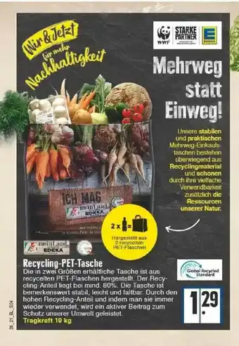 Edeka Recycling Pet Tasche Angebot