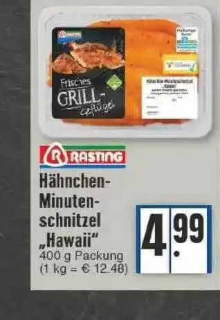 Edeka Rasting Hähnchen Minuten Schnitzel „hawaii” Angebot