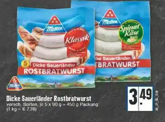 Edeka Metten Dicke Sauerländer Rostbratwurst Angebot