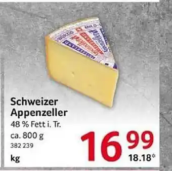 Selgros Schweizer appenzeller Angebot