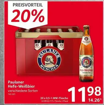 Selgros Paulaner hefe-weißbier Angebot