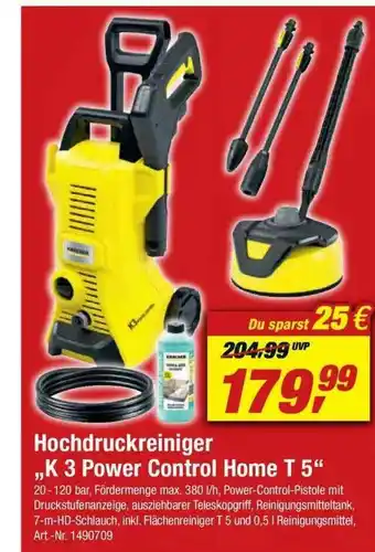 toom Baumarkt Hochdruckreiniger „k 3 Power Control Home T 5” Angebot