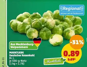 PENNY Marktliebe deutscher rosenkohl Angebot