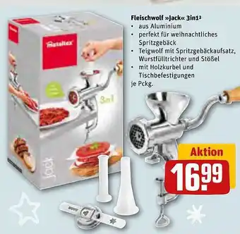 REWE Fleischwolf jack 3in1 Angebot