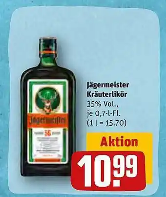 REWE Jägermeister kräuterlikör Angebot