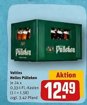 REWE Veltins helles pülleken Angebot