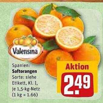 REWE Saftorangen Angebot