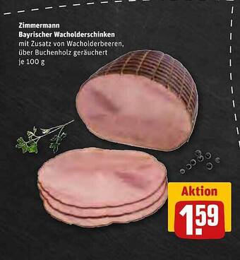 REWE Zimmermann bayrischer wacholderschinken Angebot