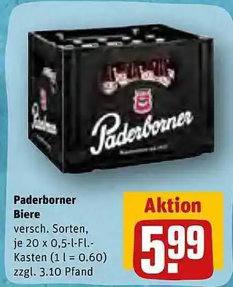 REWE Kaufpark Paderborner biere Angebot