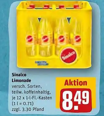 REWE Kaufpark Sinalco limonade Angebot