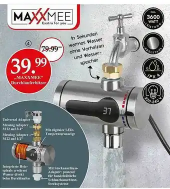 Woolworth „maxxmee” Durchlauferhitzer Angebot