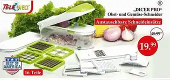 Woolworth „dicer Pro” Obst-und Gemüse-schneider Tele Welt Angebot