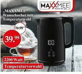 Woolworth „maxxmee” Wasserkocher Mit Temperaturwahl Angebot