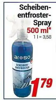 CENTERSHOP Aroso scheibenentfroster-spray Angebot