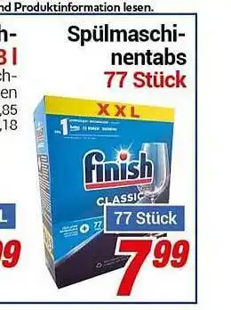 CENTERSHOP Finish spülmaschinentabs Angebot