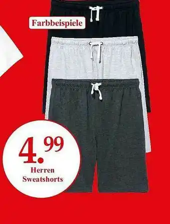 Woolworth Herren Sweatshorts Angebot