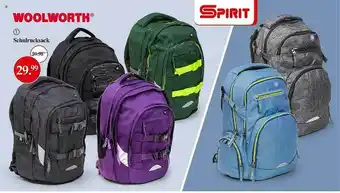 Woolworth Schulrucksack Spirit Angebot