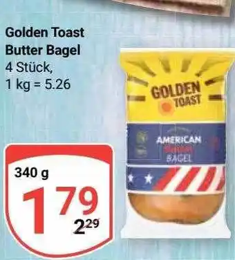 Globus Golden toast butter bagel Angebot