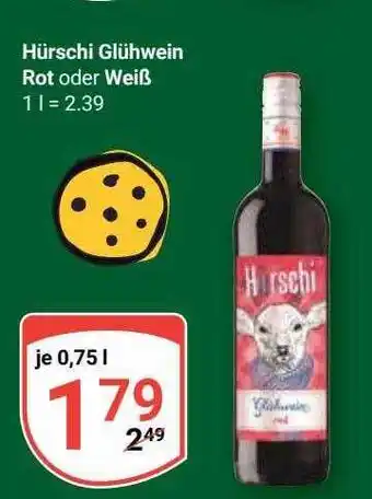 Globus Hürschi glühwein rot oder weiß Angebot