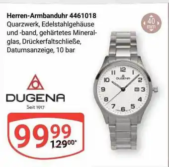 Globus Dugena herren-armbanduhr 4461018 Angebot