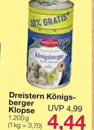 Jawoll Dreistern königsberger klopse Angebot