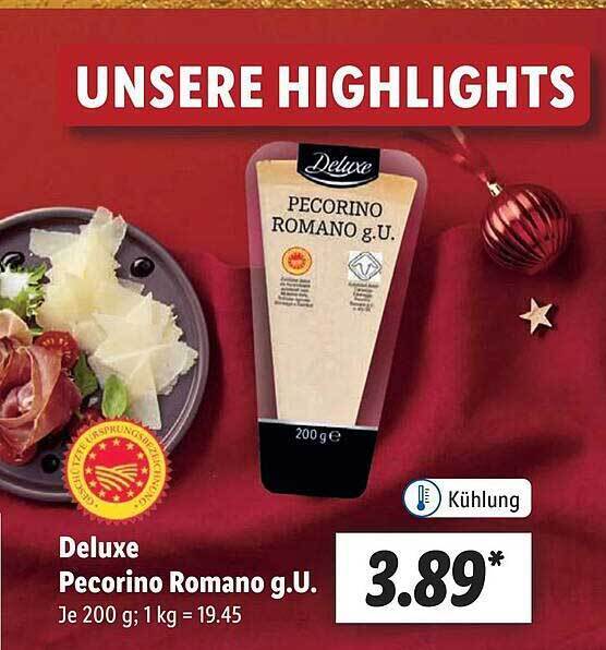 Deluxe pecorino romano g.u. Angebot bei Lidl