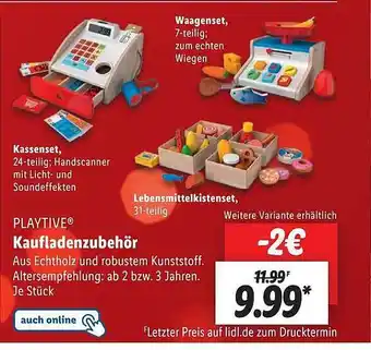 Lidl Playtive kaufladenzubehör Angebot