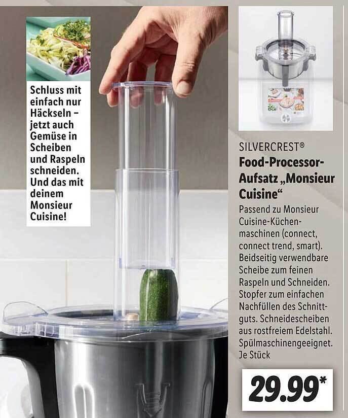 Silvercrest foodprocessoraufsatz „monsieur cuisine“ Angebot bei Lidl