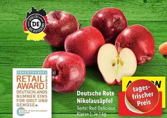 Lidl Deutsche rote nikolausäpfel Angebot