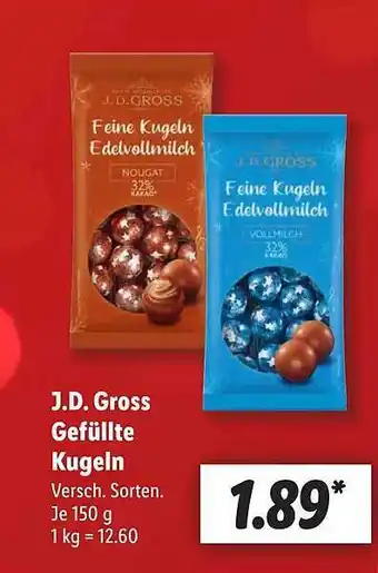 Lidl J.d. gross gefüllte kugeln Angebot